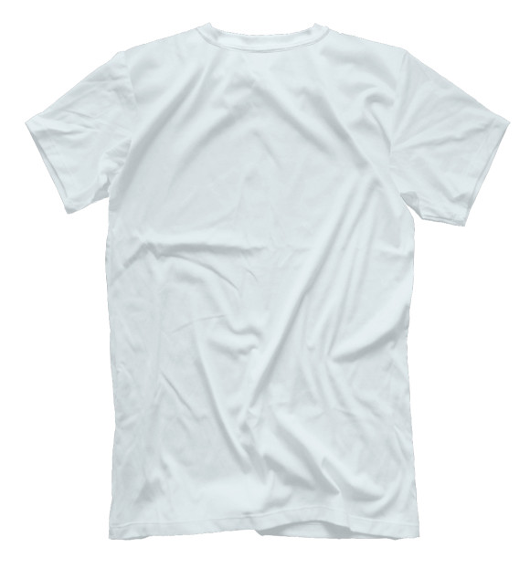 Мужская футболка с изображением Тюлень на отдыхе цвета Белый