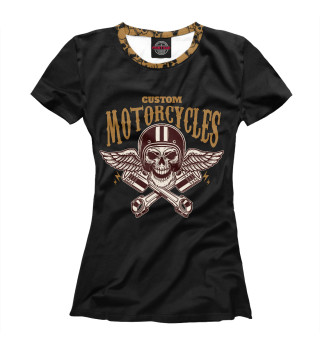 Женская футболка Custom motorcycles