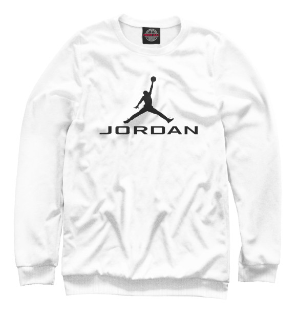 Женский свитшот с изображением Jordan цвета Белый