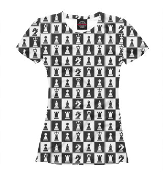 Женская футболка Шахматы