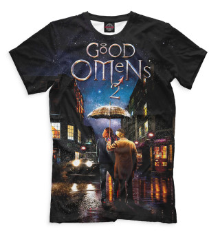 Мужская футболка God omens 2