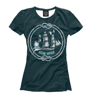 Женская футболка Морское путешествие