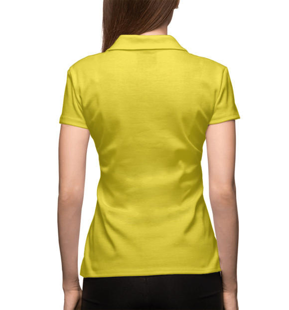 Женское поло с изображением Цвет Рапсово-желтый цвета Белый