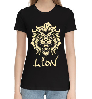 Хлопковая футболка для девочек Lion#2