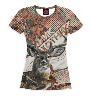 Женская футболка Летний охотничий камуфляж