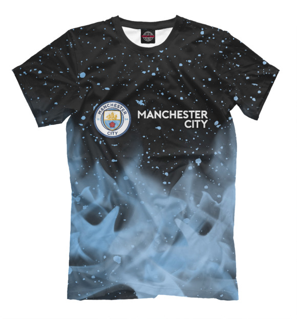 Футболка для мальчиков с изображением Manchester City / Манчестер Сити цвета Белый