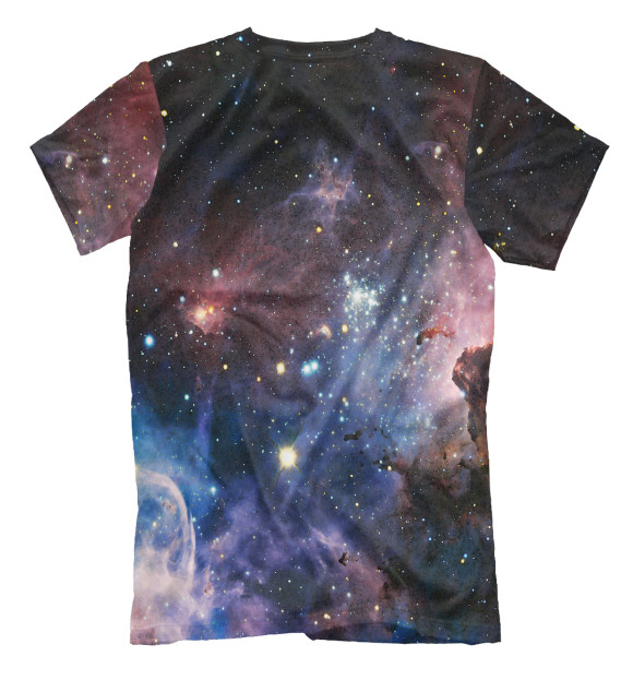 Мужская футболка с изображением Among Us Cosmos цвета Белый