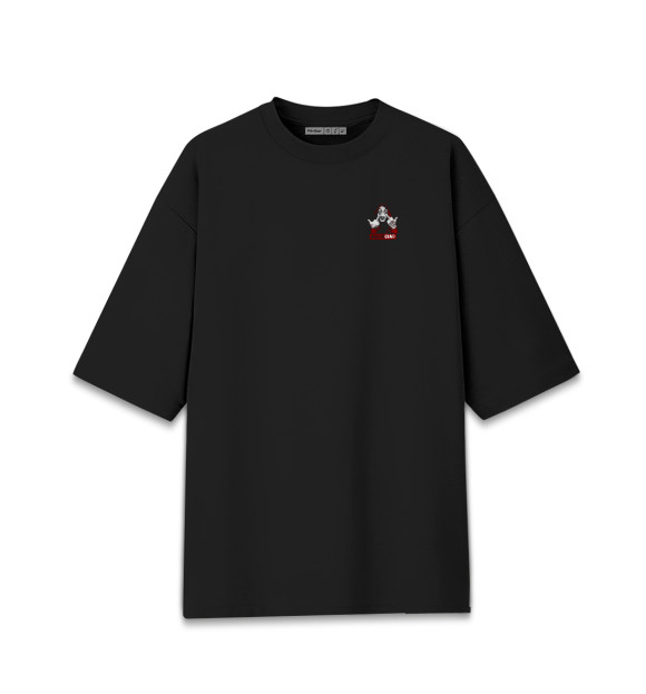 Мужская футболка оверсайз с изображением Бумажный дом цвета Черный