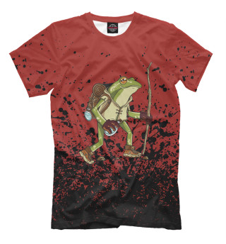 Мужская футболка Hiking frog