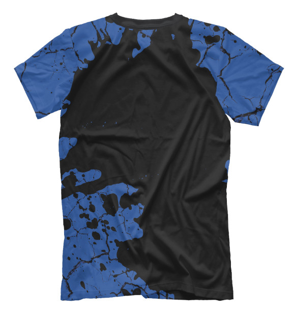 Мужская футболка с изображением Хаги Ваги | Брызги (синий) цвета Белый
