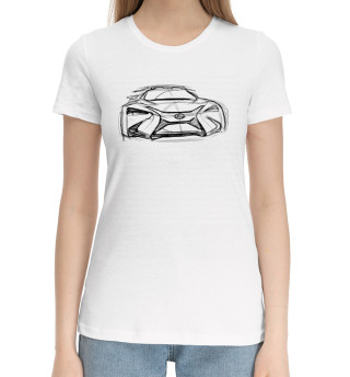 Хлопковая футболка для девочек Lexus