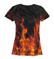 Женская футболка Roblox Fire