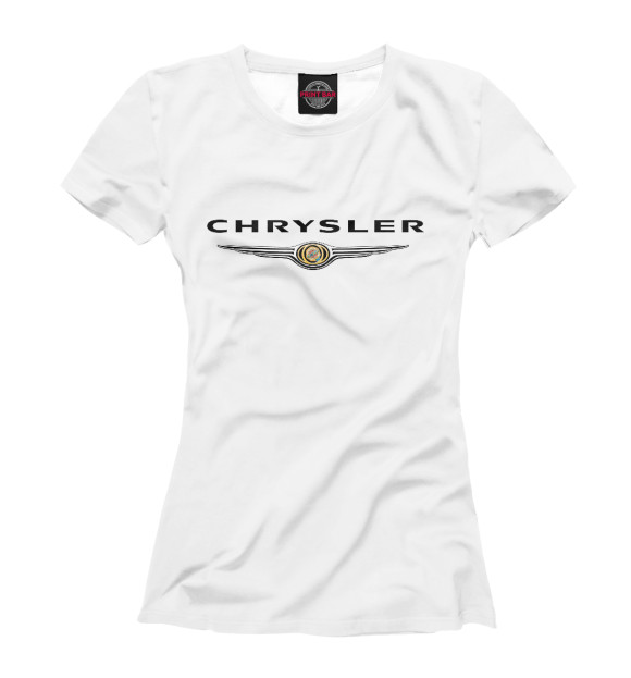 Женская футболка с изображением Chrysler цвета Белый