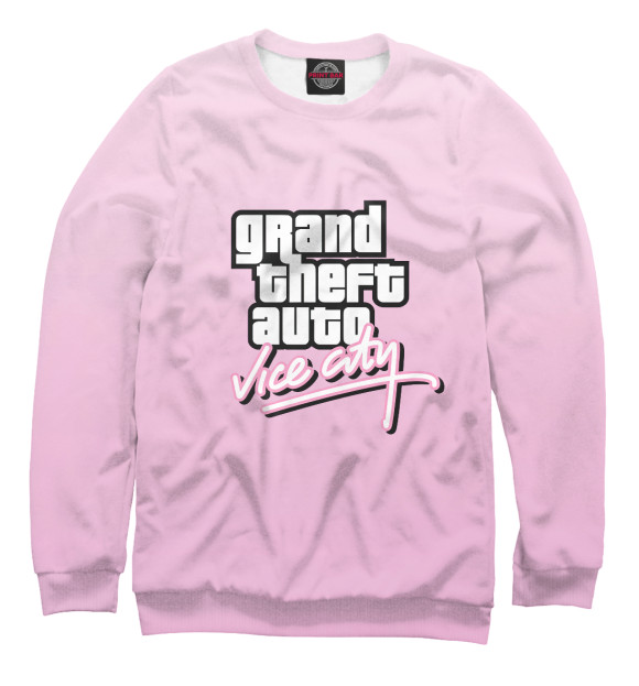 Женский свитшот с изображением Grand Theft Auto | GTA цвета Белый