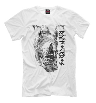 Мужская футболка Носорог