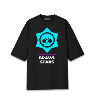 Мужская футболка оверсайз Brawl Stars Gaming Neon