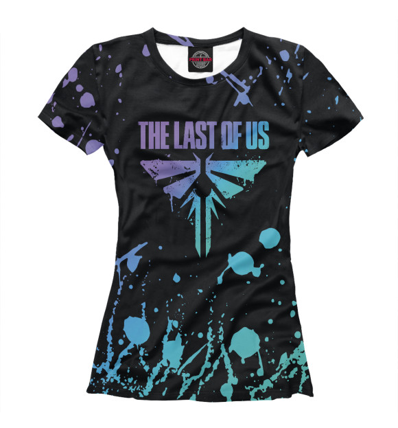 Женская футболка с изображением The Last of Us неон цвета Белый