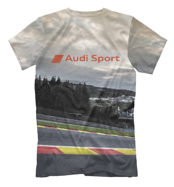 Футболка для мальчиков с изображением Audi Motorsport цвета Белый