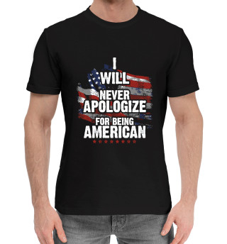 Хлопковая футболка для мальчиков Я Американец