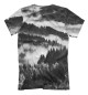 Мужская футболка Лес и туман