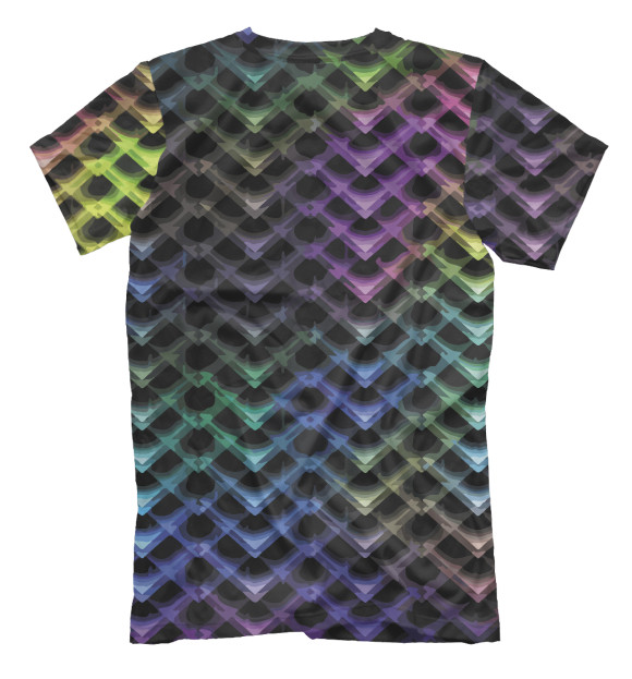 Мужская футболка с изображением Abstract pattern цвета Белый