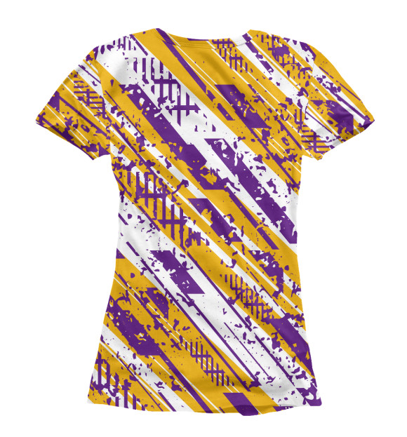 Женская футболка с изображением La Lakers цвета Белый