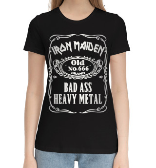 Женская хлопковая футболка Iron Maiden