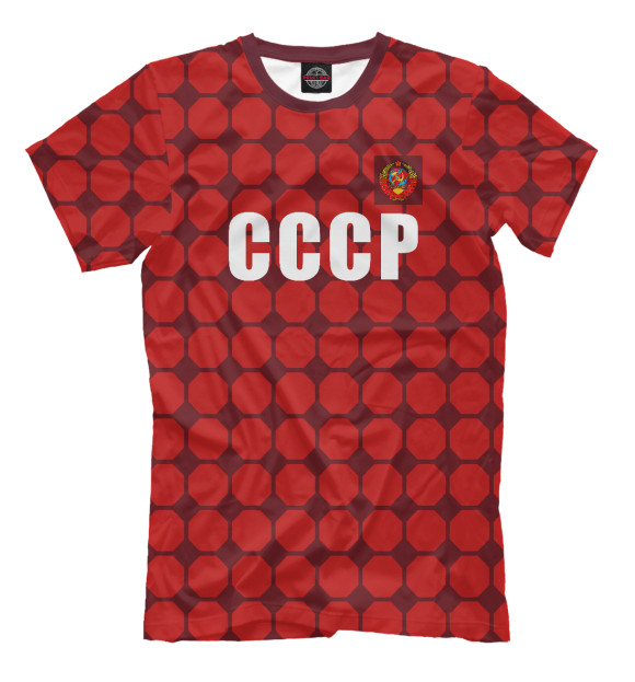 Мужская футболка с изображением Футбольная Форма СССР цвета Белый