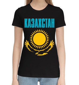 Хлопковая футболка для девочек Казахстан