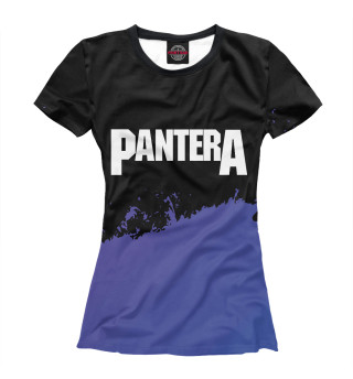 Футболка для девочек Pantera Purple Grunge