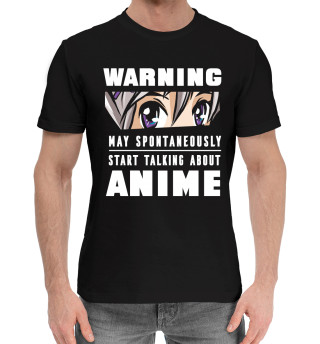 Хлопковая футболка для мальчиков Warning Anime