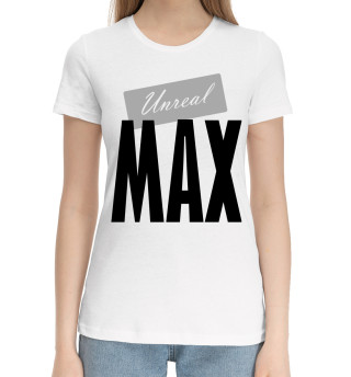Хлопковая футболка для девочек Нереальный Макс