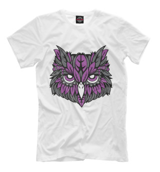 Мужская футболка Пурпурная сова