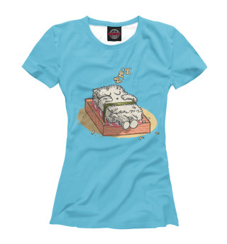 Женская футболка Спящие суши