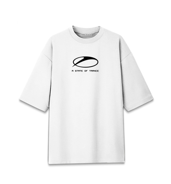 Мужская футболка оверсайз с изображением Armin van Buuren цвета Белый