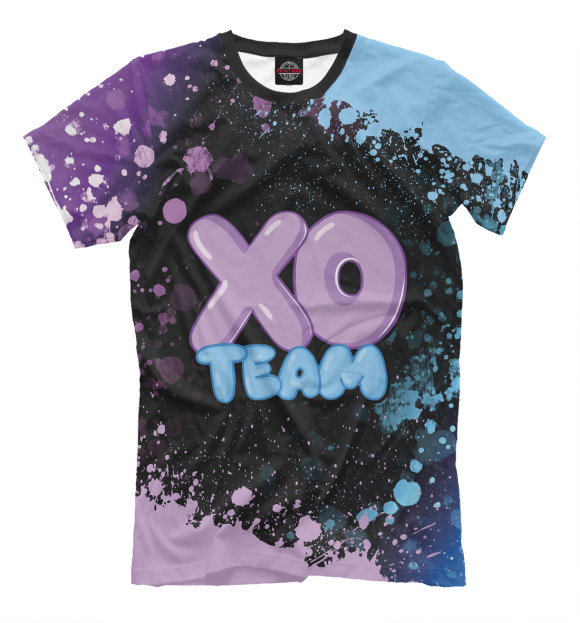 Мужская футболка с изображением XO Team House / Хо Тим Хаус цвета Белый