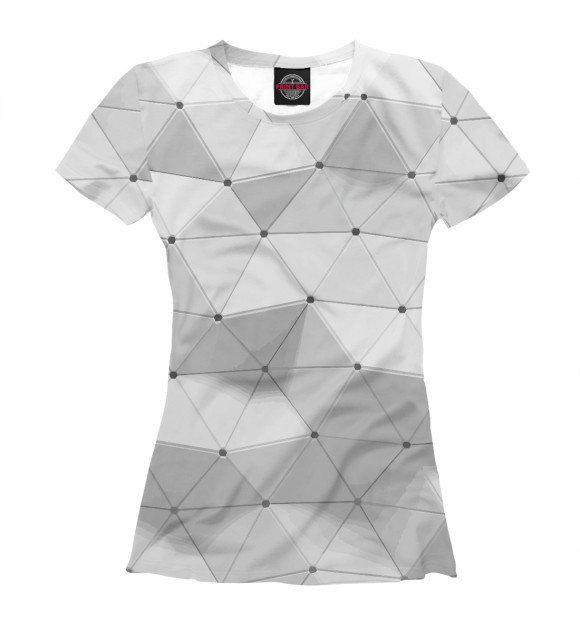 Женская футболка с изображением 3D pattern / Vanguard цвета Белый
