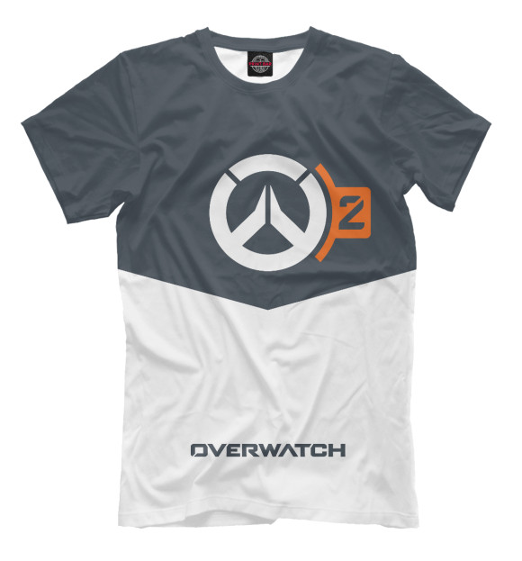 Мужская футболка с изображением Overwatch 2 цвета Белый