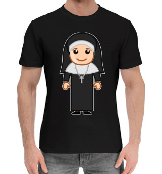 Хлопковая футболка для мальчиков Монашка