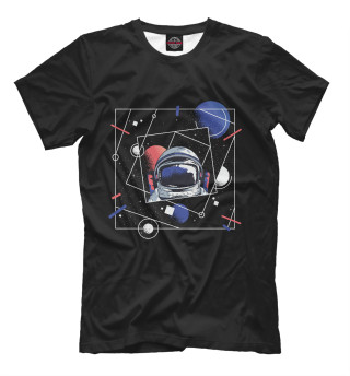 Мужская футболка Абстрактный космос
