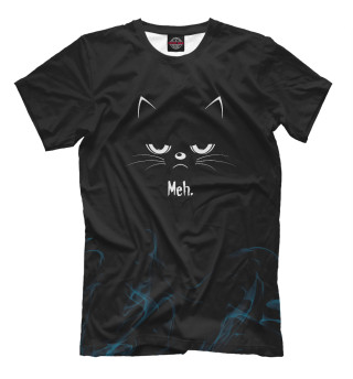 Мужская футболка Sarcastic Angry Cat MEH