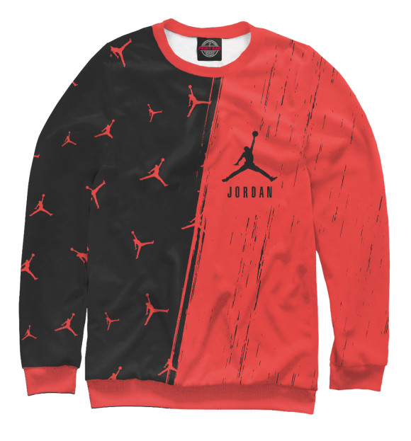 Мужской свитшот с изображением Air Jordan (Аир Джордан) цвета Белый