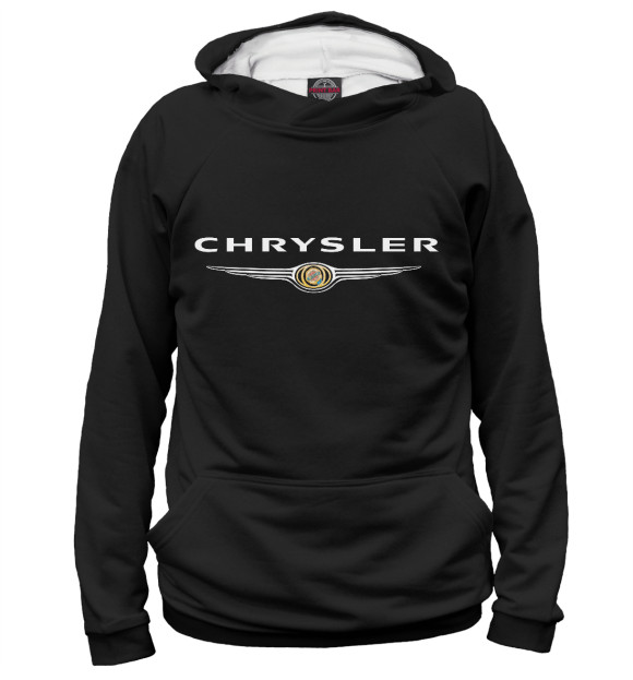 Худи для девочки с изображением Chrysler цвета Белый