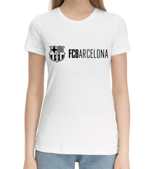 Хлопковая футболка для девочек Barcelona