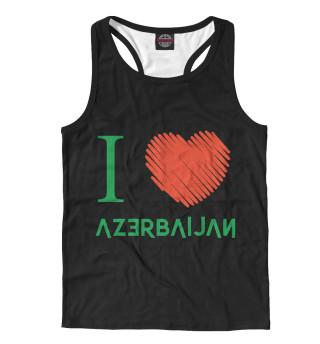 Мужская майка-борцовка Love Azerbaijan