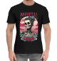 Мужская хлопковая футболка Mortal скелетон