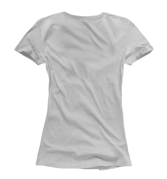 Женская футболка с изображением LilBomb Shut Up and Train цвета Белый