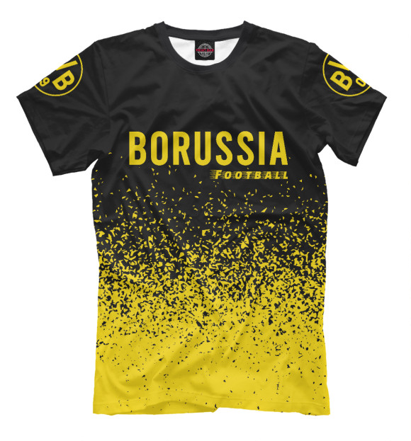 Мужская футболка с изображением Borussia | Football цвета Белый