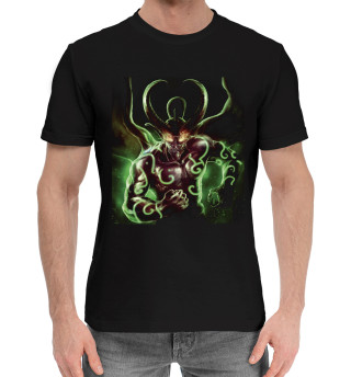 Хлопковая футболка для мальчиков Зеленый демон