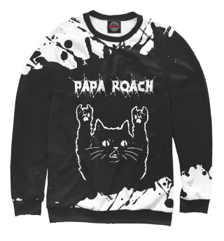 Свитшот для девочек Papa Roach | Рок Кот